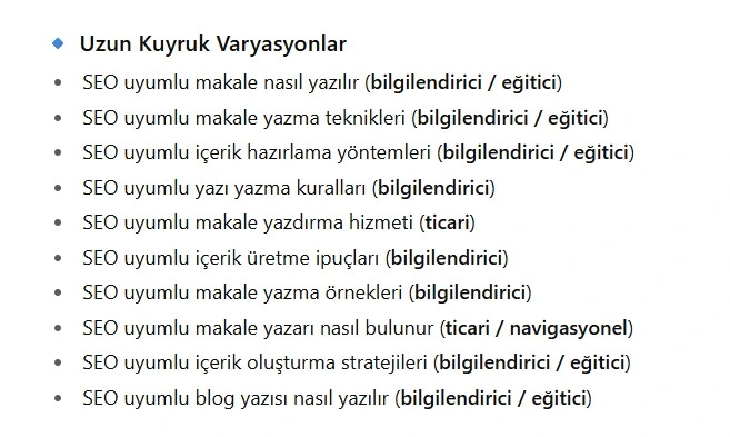 SEO Uyumlu Makale Nasıl Yazılır? 2 SEO Uyumlu Makalede Anahtar Kelime Seçimi2